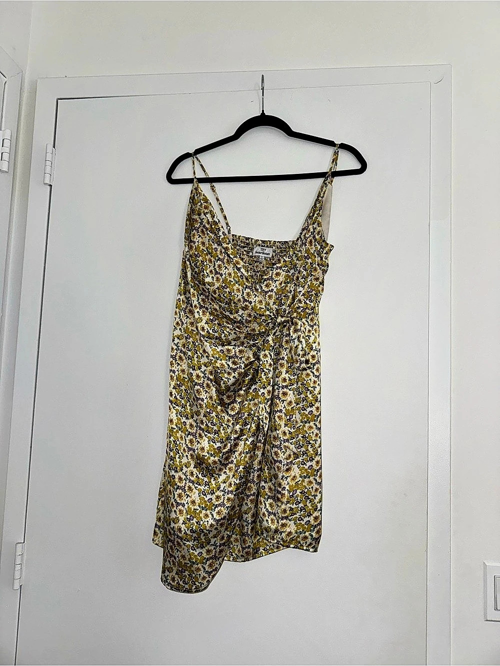 Heartloom Floral Mini Dress in Yellow & White